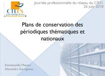 CR31 PCP thématiques et nationaux